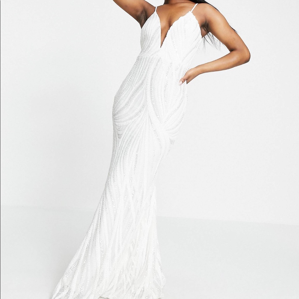 ASOS White Prom Dress